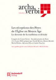 Cover von Les réceptions des Pères de l'Église au moyen age (800-1500)