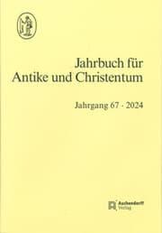 Cover von Jahrbuch für Antike und Christentum / Jahrbuch für Antike und Christentum Jahrgang 67/2024