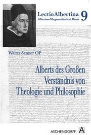 Cover von Alberts des Großen Verständnis von Theologie und Philosophie