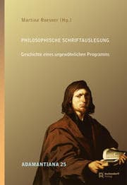 Cover von Philosophische Schriftauslegung