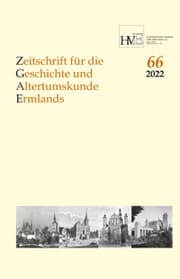 Cover von Zeitschrift für die Geschichte und Altertumskunde Ermlands