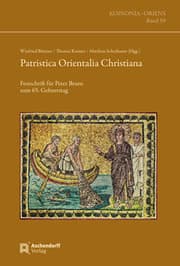 Cover von Patristica Orientalia Christiana