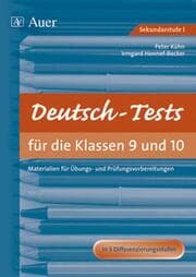 Cover von Deutsch-Tests für die Klassen 9 und 10 in 3 Differenzierungsstufen