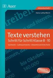 Cover von Texte verstehen - Schritt für Schritt