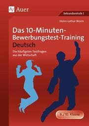 Cover von Das 10-Minuten-Bewerbungstest-Training Deutsch