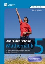 Cover von Auer Führerscheine Mathematik Klasse 5
