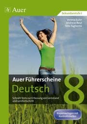 Cover von Auer Führerscheine Deutsch Klasse 8