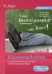 Cover von Klassenarbeiten Deutsch 8