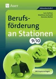 Cover von Berufsförderung an Stationen 9/10