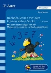 Cover von Rechnen lernen mit dem kleinen Raben Socke
