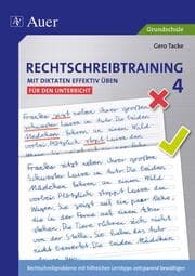 Cover von Rechtschreibtraining Mit Diktaten effektiv üben 4