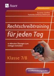 Cover von Rechtschreibtraining für jeden Tag - Klasse 7/8