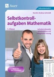 Cover von Selbstkontrollaufgaben Mathe