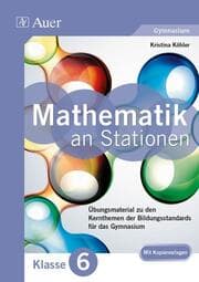 Cover von Mathematik an Stationen - Klasse 6