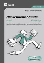 Cover von Die schnelle Stunde Musik Klasse 3-4