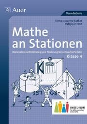 Cover von Mathe an Stationen: Klasse 4 - Inklusion für den differenzierten Unterricht