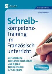 Cover von Schreibkompetenz-Training im Französischunterricht