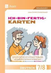Cover von Ich-bin-fertig-Karten Deutsch Klassen 7-8