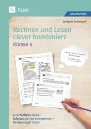 Cover von Rechnen und Lesen clever kombiniert - Klasse 4