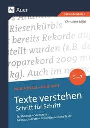 Cover von Texte verstehen - Schritt für Schritt Klasse 5-7