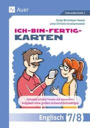 Cover von Ich-bin-fertig-Karten Englisch Klassen 7-8