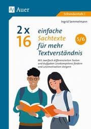 Cover von 2 x 16 einfache Sachtexte für mehr Textverständnis