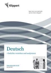 Cover von Deutsch: Gedichte verstehen und analysieren