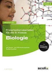 Cover von Freiarbeitsmaterialien 9. Klasse: Biologie