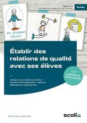 Cover von Établir des relations de qualité avec ses élèves