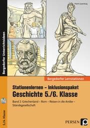 Cover von Stationenlernen - Inklusionspaket Geschichte 5./6. Klasse Band 2