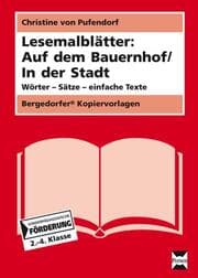 Cover von Lesemalblätter: Auf dem Bauernhof/In der Stadt