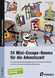 Cover von 24 Mini-Escape-Rooms für die Adventszeit