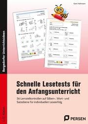 Cover von Schnelle Lesetests für den Anfangsunterricht