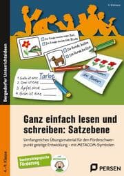 Cover von Ganz einfach lesen und schreiben: Satzebene