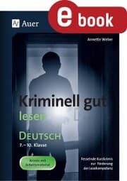 Cover von Kriminell gut lesen Deutsch 7-10