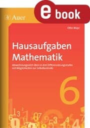 Cover von Hausaufgaben Mathematik Klasse 6