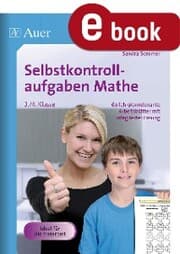 Cover von Selbstkontrollaufgaben Mathe für die 3.-4. Klasse