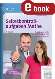 Cover von Selbstkontrollaufgaben Mathematik Klasse 7