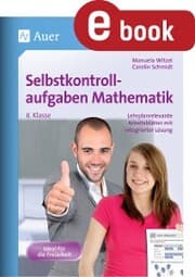 Cover von Selbstkontrollaufgaben Mathematik Klasse 8