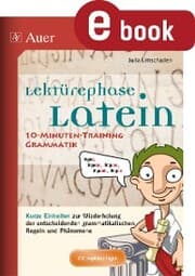 Cover von Lektürephase Latein 10-Minuten-Grammatiktraining