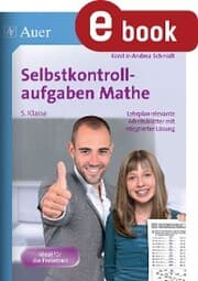 Cover von Selbstkontrollaufgaben Mathematik Klasse 5