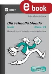 Cover von Die schnelle Stunde Musik Klasse 3-4