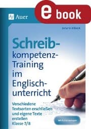 Cover von Schreibkompetenz-Training im Englischunterricht 7-