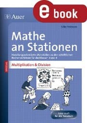 Cover von Mathe an Stationen Multipliaktion & Division 3-4