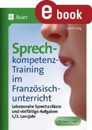 Cover von Sprechkompetenz-Training Französisch Lernjahr 1-2