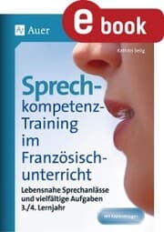 Cover von Sprechkompetenz-Training Französisch Lernjahr 3-4