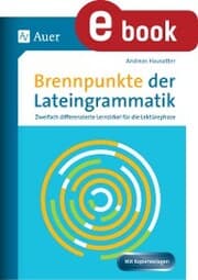 Cover von Brennpunkte der Lateingrammatik