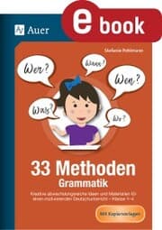 Cover von 33 Methoden Grammatik