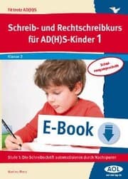 Cover von Schreib-/Rechtschreibkurs für AD(H)S-Kinder 1 SAS