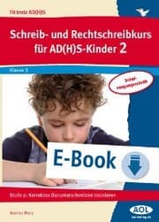 Cover von Schreib-/Rechtschreibkurs für AD(H)S-Kinder 2 SAS